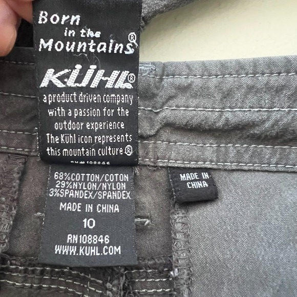 Kuhl Cargo Pants Womens Size 10 Gray Straight Leg Hiking Outdoor Relaxed Stretch - Picture 4 of 15